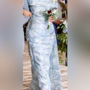 Nicole Bakti Light Blue Dress-Stunning! Mother of the Bride or Groom